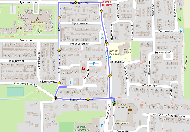 HeteRUN 1000 meter route